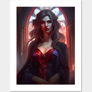 Beautiful Vampire Lady Posters and Art